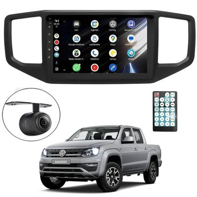 Central Multimídia Android 2 Din Amarok Moldura 9 Câmera Ré Bp