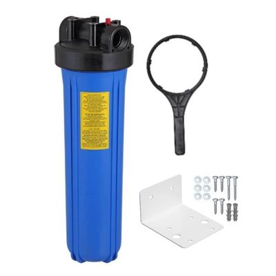 2 Filtro De água Bbi Big Blue 20 Com Cartucho Refil Plissado Lavavel Big20 Alta Vazão Cor Azul