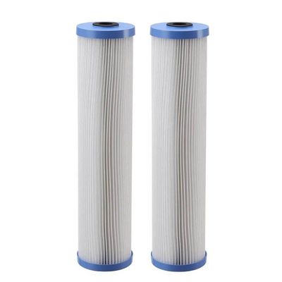 2 Filtro De água Bbi Big Blue 20 Com Cartucho Refil Plissado Lavavel Big20 Alta Vazão Cor Azul
