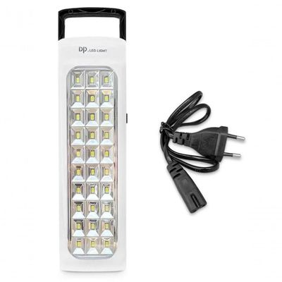 Lâmpada Luminária De Emergência Recarregável 30 Leds 6w Dp-7011a