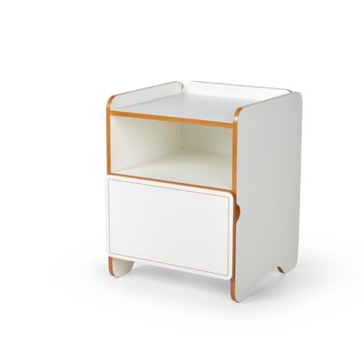 Mesa De Cabeceira 1 Gaveta Com Nicho Cindy - Branco