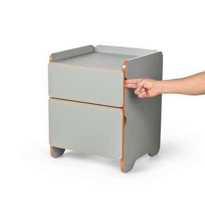 Mesa De Cabeceira 2 Gavetas 45cm Cindy - Verde