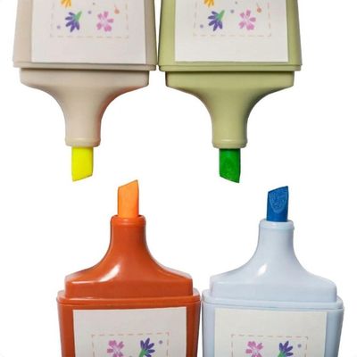 Marca Texto Mini Soul Garden Com 4 Cores Leoarte