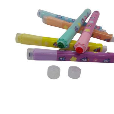 Pincel Marca Texto 6 Cores Com Carimbo Kz6015 - Kaz