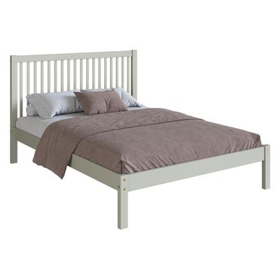 Cama De Casal De Madeira Maciça Para Colchão 138x188cm Multimóveis Cr35276 Verde Frost