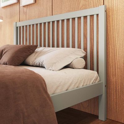 Cama De Casal De Madeira Maciça Para Colchão 138x188cm Multimóveis Cr35276 Verde Frost