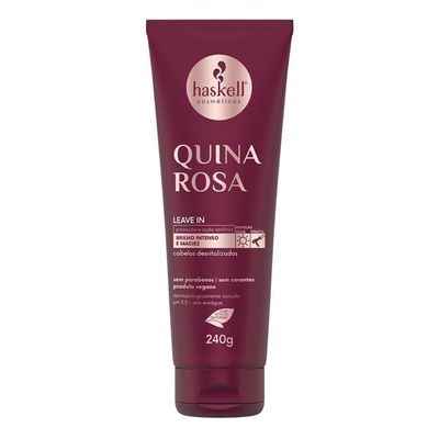 Kit Completo Brilho Intenso E Maciez Quina Rosa Haskell 1l