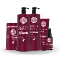 Kit Completo Brilho Intenso E Maciez Quina Rosa Haskell 1l
