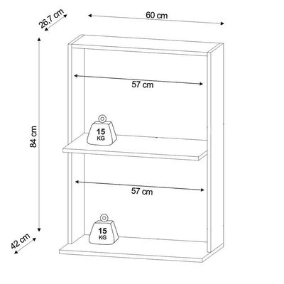 Suporte Para Microondas E Forno Nicho Suspenso Thai 60cm Freijó M12 - D'rossi