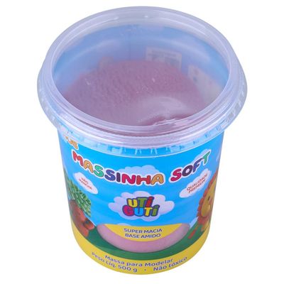 Massa de Modelar 500g Rosa Escuro Uti Guti 004017