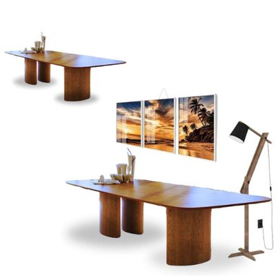 Ipanema: Mesa De Jantar Retangular Em Freijó 244x137cm