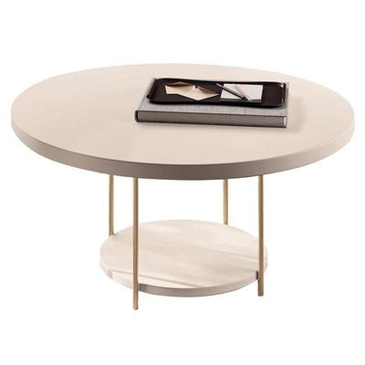 Estante Home Theater Montane Off White Cinamomo E Mesa De Centro Sky Off White - Hb Móveis