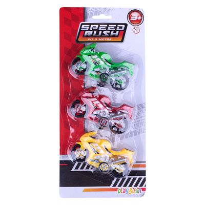 Kit 3 Motos Drive Racing Play&Fun