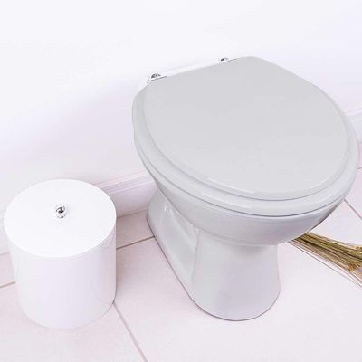 Assento Sanitário Poliester Flamingo Cinza Platina Para Vaso Incepa
