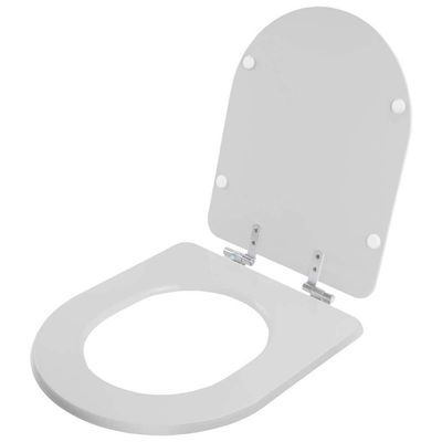 Assento Sanitário Poliester Soft Close Greca Cinza Claro Para Vaso Belize