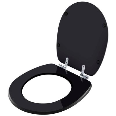 Assento Sanitário Soft Close Loren One Preto Para Vaso Lorenzetti