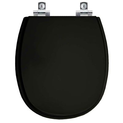 Assento Sanitário Soft Close Loren One Preto Para Vaso Lorenzetti