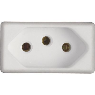 Kit 2 Modulo Tomada 2p T Tramontina 20 A 250 V Branco