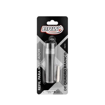 Kit 3 Pincel Marcador Quadro Branco Recarregável + 3 Refil Pincel Marcador Quadro Branco Brw
