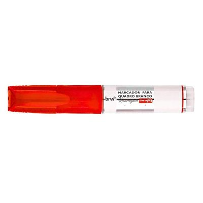 Kit 3 Pincel Marcador Quadro Branco Recarregável + 3 Refil Pincel Marcador Quadro Branco Brw