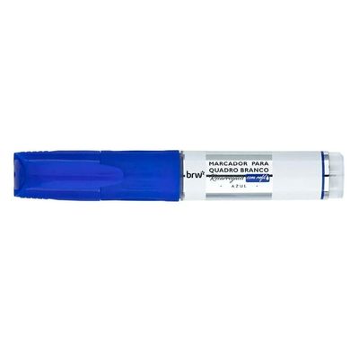 Kit 3 Pincel Marcador Quadro Branco Recarregável + 3 Refil Pincel Marcador Quadro Branco Brw