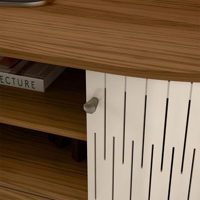 Rack Bancada De Tv 55 Pol 136cm Alana Z10 Naturale/off - Mpozenato