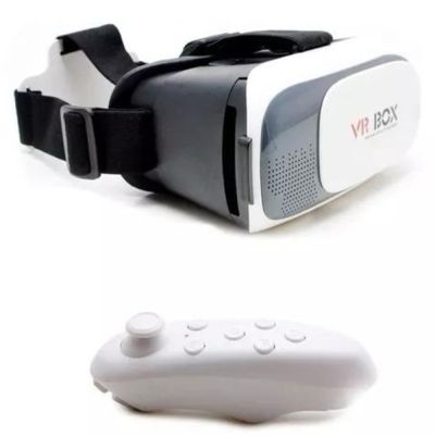 Óculos Vr Box 2.0 Realidade Virtual + Controle Cardboard 3d – Realidade Virtual 3D para Android e iOS
