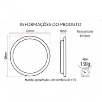 Painel Pop Embutir Redondo Avant 12cm - 60w - 3000k Luz Amarela