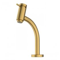 Torneira De Lavatório Com Bica Baixa Basic Gold Matte Dourado Fosco - Celite