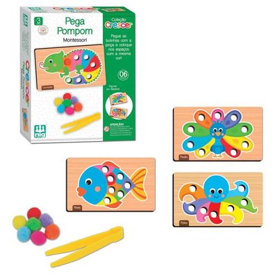 Jogo Pega Pom Pom Crescer - Nig Brinquedos
