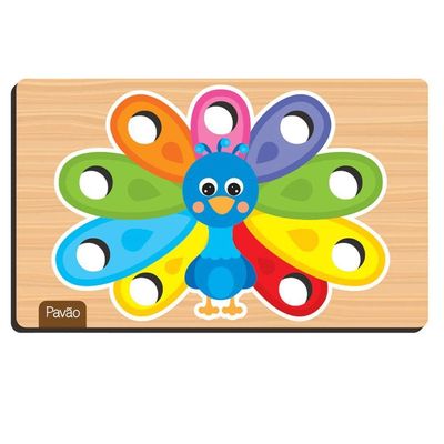 Jogo Pega Pom Pom Crescer - Nig Brinquedos