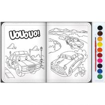 Livro Brincando Com Aquarela - Todolivro - Carros