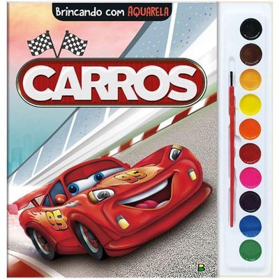 Livro Brincando Com Aquarela - Todolivro - Carros