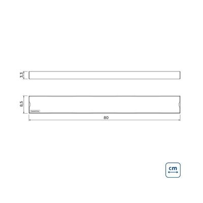 Ralo New Slim Tramontina Em Aço Inox 80 X 7 Cm