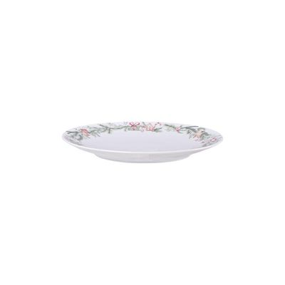 Prato Raso Tramontina Noite Feliz Em Porcelana Decorada 21 Cm
