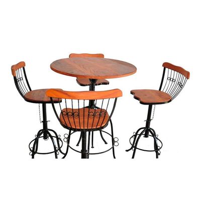 Mesa Bistrô 4 Lugares Ajustável Diâmetro 60 Cm