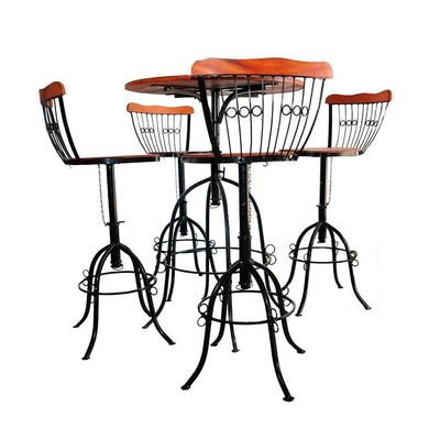 Mesa Bistrô 4 Lugares Ajustável Diâmetro 60 Cm