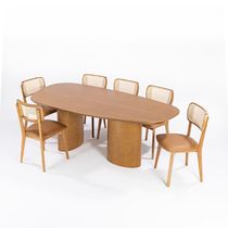 Mesa De Jantar Esmeralda Tampo Madeira Tauari 1,80x1,00