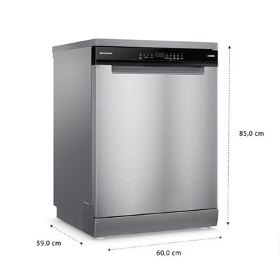 Lava Louças Brastemp 14 Serviços Com Smart Sensor BLF60AR Inox - 110V