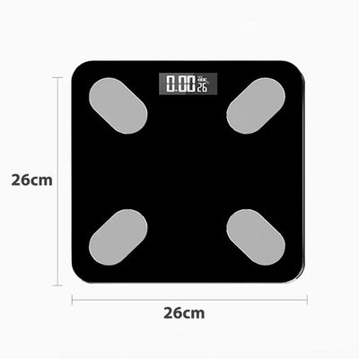 Balança Digital Bioimpedância Bluetooth Aplicativo Medição Até 150kg Preto
