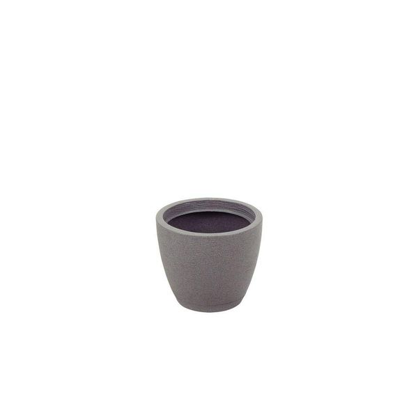 Vaso Tramontina Asteca Em Polietileno Granito Pedra Com Prato 24 Cm Tramontina