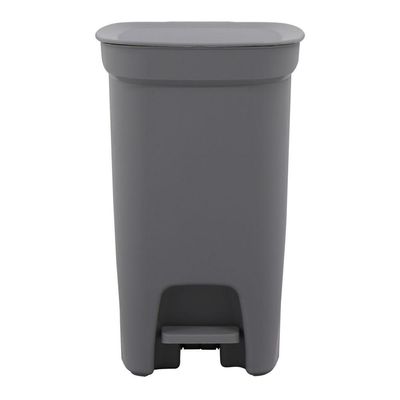 Lixeira Tramontina Compact 10l Cinza Haste Aço Galvanizado