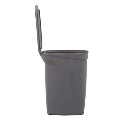 Lixeira Tramontina Compact 10l Cinza Haste Aço Galvanizado