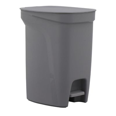 Lixeira Tramontina Compact 10l Cinza Haste Aço Galvanizado
