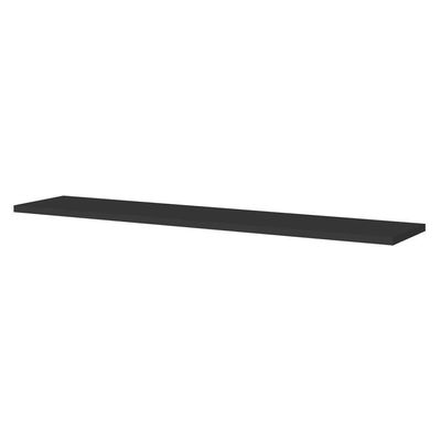 Prateleira Flutuante Para Lavanderia Kit 4 Com Suporte Invisível 91cm Yara Preto - Lumil