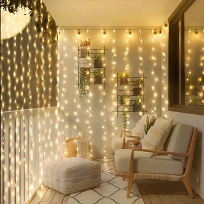 Cortina De Led Decoração Com Controle