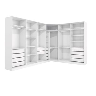 Quarto Modulado Kappesberg Adapt Branco 12 Portas 342cm X 263cm