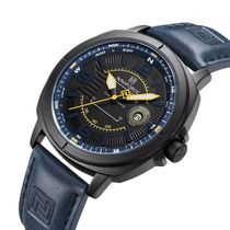 Relógio Masculino De Quartzo Design Esportivo Impermeavel à Prova D'água 3atm Azul