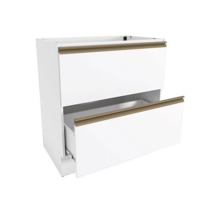 Balcão 2 Gavetas Kappesberg Celeste 100% Mdf Branco 80cm