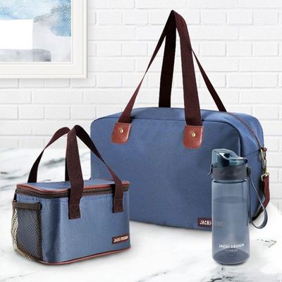 Conjunto De Bolsa Para Academia E Bolsa De Porta Sapato Azul
